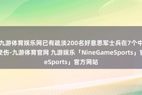 九游体育娱乐网已有疏淡200名好意思军士兵在7个中东国度受伤-九游体育官网 九游娱乐「NineGameSports」官方网站